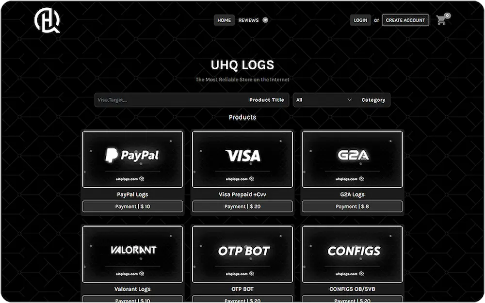 UHQ Logs (E-Commerce Website) project thumbnail